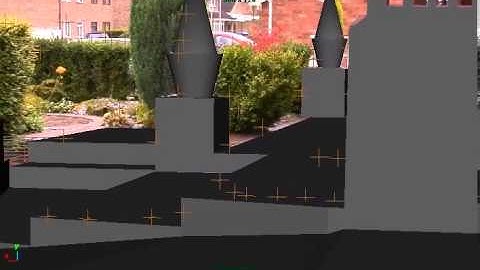 Digital Compositing 2 - Rotation Only Shot - Geometry blocked out - l006678b.