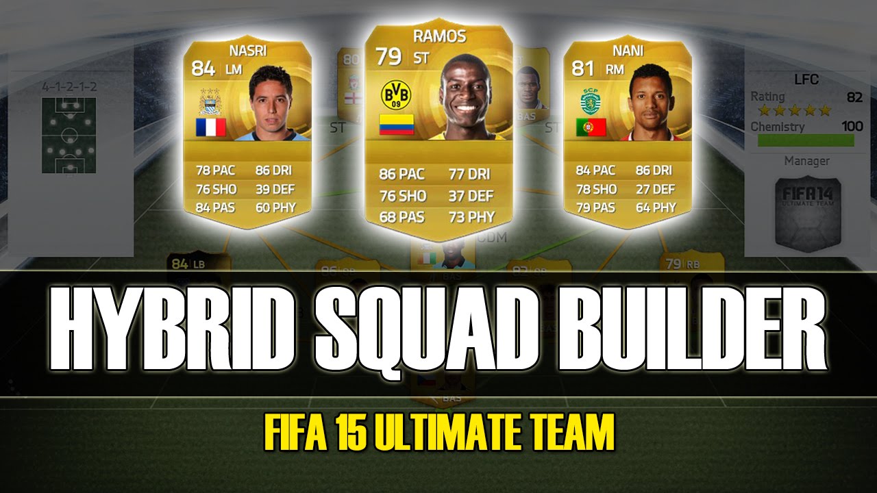 FIFA 15 - EPIC 50K HYBRID SQUAD BUILDER - RAMOS NANI + MORE!
