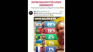 Super Ballon d'or Loses credibility🤡😂#football#messi#leomessi#cr7#ronaldo#realmadrid#argentina#barca