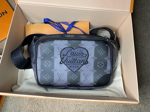 Louis Vuitton x Nigo e Sling Bag (Damier Ebene Giant Brown) Review +  Try On - VIRGIL ABLOH LV 