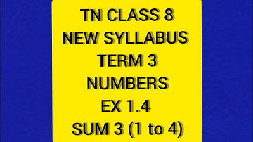 TN Class 8 Maths New Syllabus Term3 Ex 1.4 Sum 3 (i,ii,iii,iv)