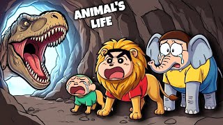 Shinchan Living Animals Life Age 1 To Age 100 