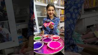 Cute Girl Making Holi Special Gulal Gota😳😱 #shorts #gulalgota #holi