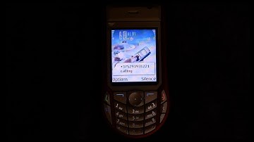 Nokia 6630 night call. Backlight in the dark. Nokia tune