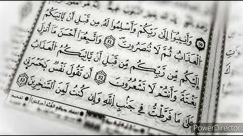 و أنيبوا إلى ربكم و أسلمو له...// سورة الزمر، قادر الكردي