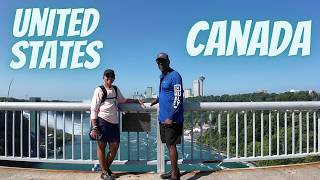 We WALKED Into Canada From the USA! 😳 | Niagara Falls Adventure | Rainbow Bridge