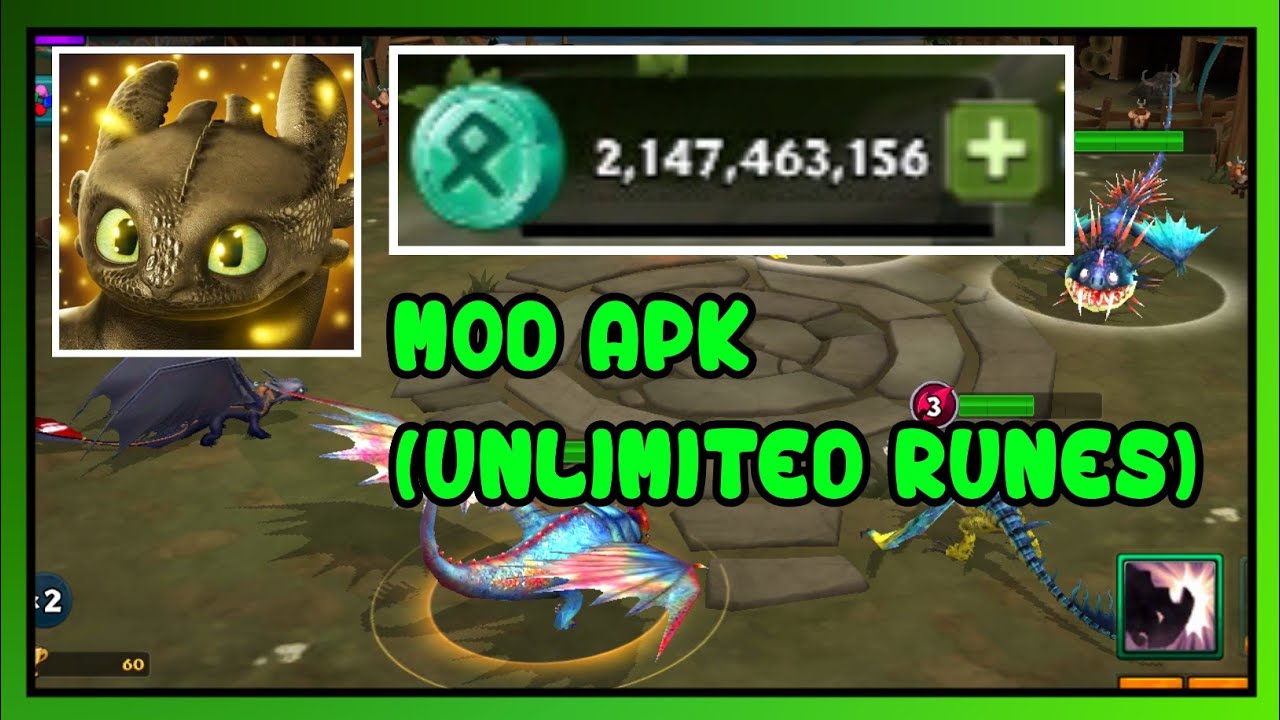 Dragons: Rise of Berk Mod Apk Versi 1.49.10 (Unlimited Runes) - YouTube