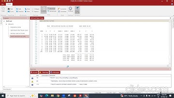 STAAD: Natural Frequency of a Building - Rayleigh Method & Modal Shape / Response Spectrum Analysis