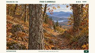 Find 24 Hidden Animals | Easy, Medium & Hard