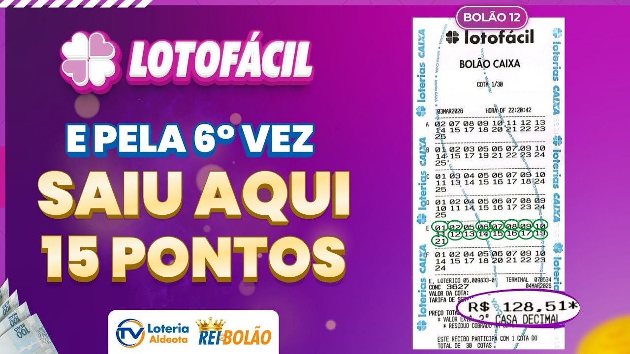 PAGAMOS O PRÊMIO PRINCIPAL DA LOTOFÁCIL PELA 6ª VEZ: VEJA COMO FOI O BOLÃO GANHADOR