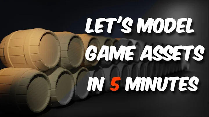 Let's Model GAME ASSETS (part 1) in 5 MINUTES - Blender Simple Tutorial to follow!
