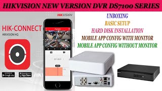 Hikvision Dvr Setup Hard Disk Install Hik Connect Mobile App Config Youtube