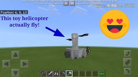 Working helicopter toy in minecraft