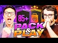 BIGGEST PACK AND PLAY EVER!! 5x85+ Player Pack ANDD PARTY BAG!! w/@AJ3