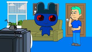 Dark Mametchi Watches The Superbowl While Grounded