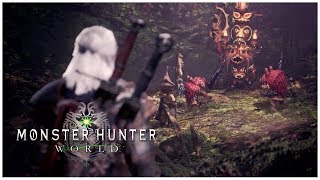 Monster Hunter: World - Geralt Witcher Quest 100% Completion ᴴᴰ