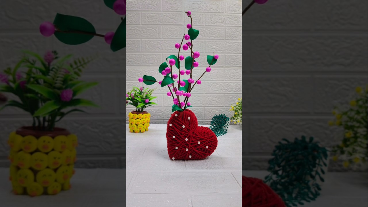 DIY Heart Planter #shorts #diy #heart #youtubeshorts #viralshorts