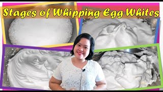 STAGES OF WHIPPING EGG WHITES | HOW TO  WHIP EGG WHITES | BREAD AND PASTRY PRODUCTION