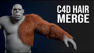 Non-Destructive Hair Grooming in Cinema 4D | Merge Workflow