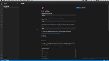 XD extension for VS Code Tip #3: Set the package version and status in DSP settings