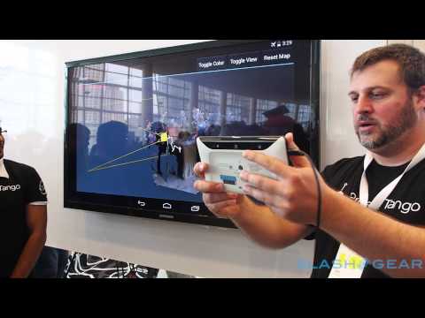 Google Project Tango tablet demo at Google I/O 2014
