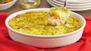 CREAMY Fish Pie || FISH & POTATO CASSEROLE With CRISPY CRUST. Recipe by Always Yummy!