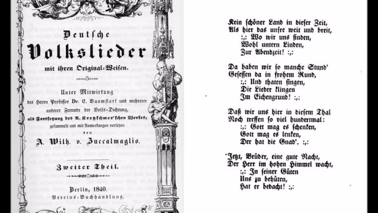 Liedtext Kein Schöner Land - Online-Songtexte
