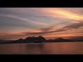 Рассвет на озере Маджоре Италия