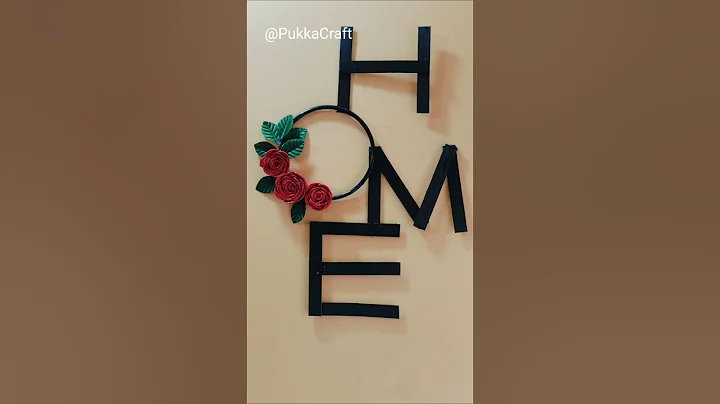 DIY Home Decor Idea from Icecream stick 💖🌹#diy #icecreamstickcraft #craft #shorts #viral #trending