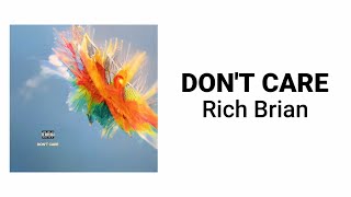 Rich Brian  Dont Care  