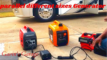 Can you Parallel two Generators of different Brands and sizes???🤔