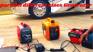 Can you Parallel two Generators of different Brands and sizes???