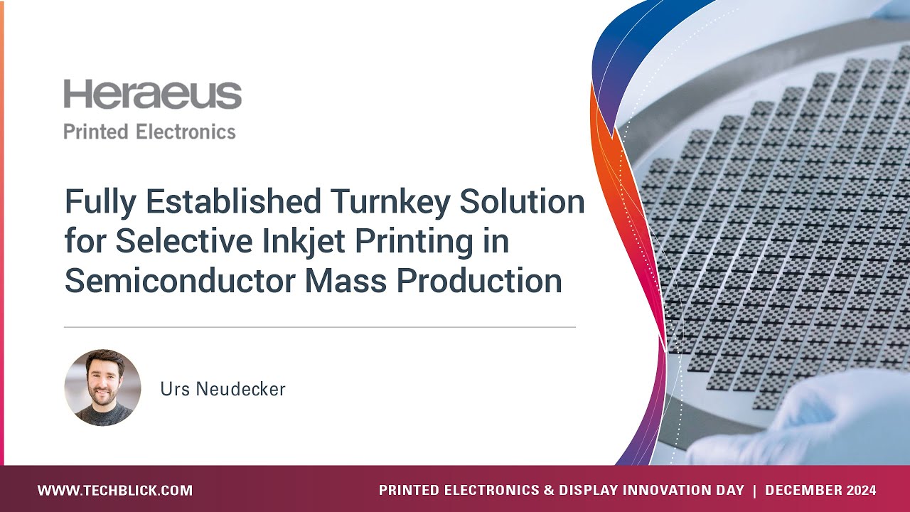 Heraeus Printed Electronics | Fully Established Solution for Selective ...