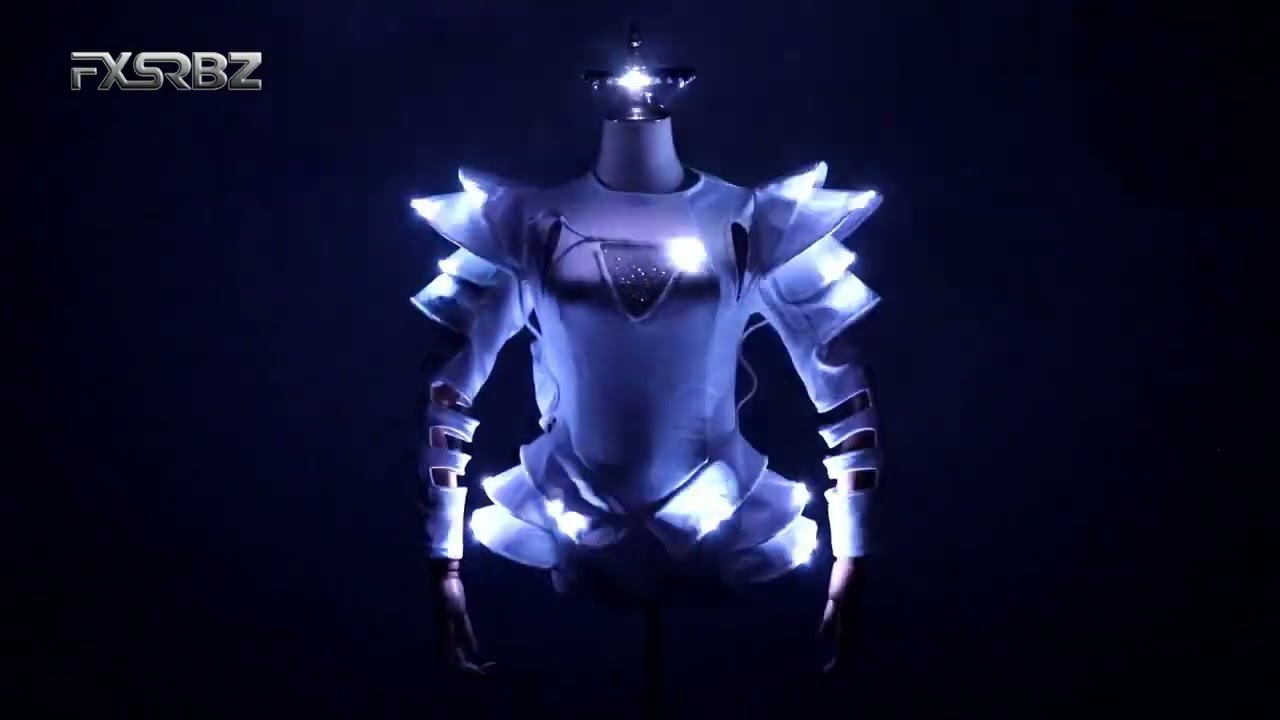 Disfraz LED a todo Color, ropa luminosa iluminada, tutú de Ballet, vestido