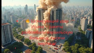 🔥 Шокирующий удар Ирана — ракеты разбомбили израильскую больницу, тысячи мертвых!