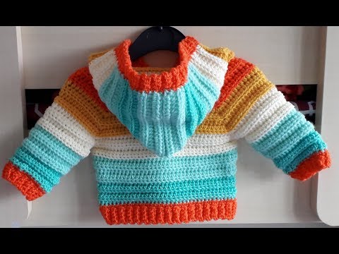 Crochet #5 How to crochet a baby hoodie