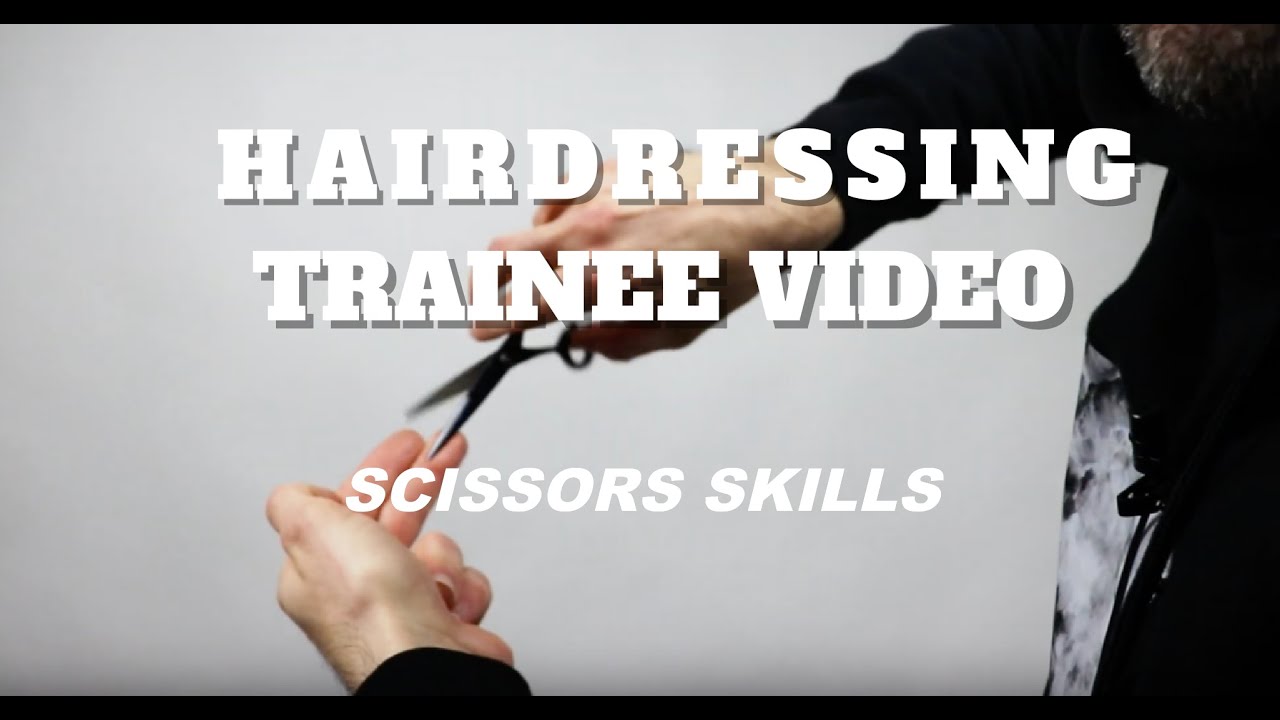 Hairdressing Trainee Video / Scissors Tips / Scissors Technique YouTube