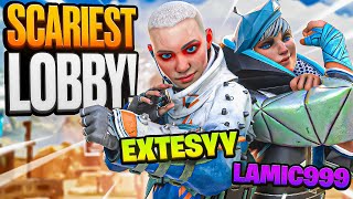 I Was in the HARDEST lobby EVER Vs Extesyy & Lamic999! (Apex Legends)