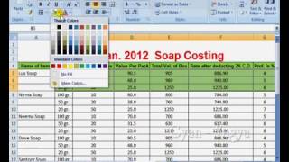 MS Excel 2007 in Hindi   Urdu   Using Combine Formulas & Increasing decreasing decimal   13