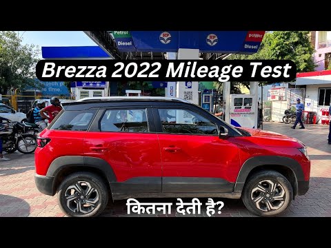 Brezza 2022 Tank to Tank Mileage Test | कितना देती है? | Maruti Suzuki ...
