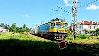 БВ 3621 с 46221 от София за Бургас,пристига на гара Казанлък