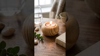 Handmade Wooden Tealight Candle Holder 🕯️