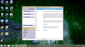 How to reset and replace the host file in windows with HostsXpert