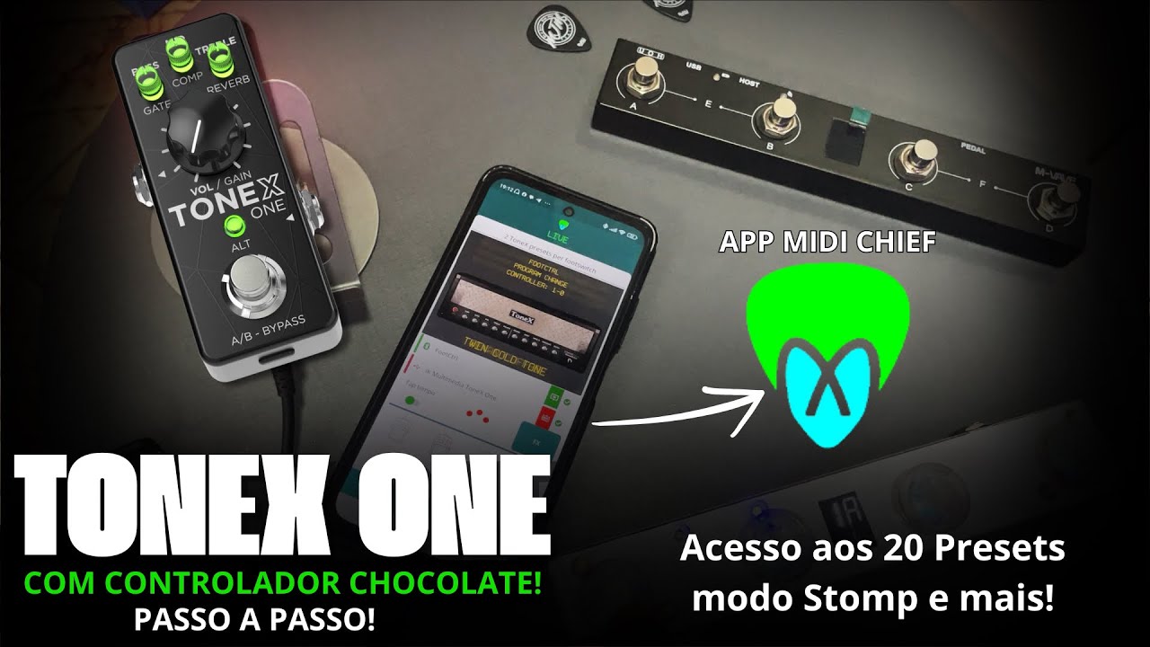 TONEX ONE  Acesso aos 20 presets com CONTROLADOR! (PASSO a PASSO) #mvave #ikmultimedia #tonexone