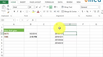 Khóa Học Excel -  Hàm DATE và hàm TIME trong Excel