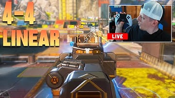 I SWITCHED TO 4-4 LINEAR IN APEX LEGENDS | AIMBOT 100%