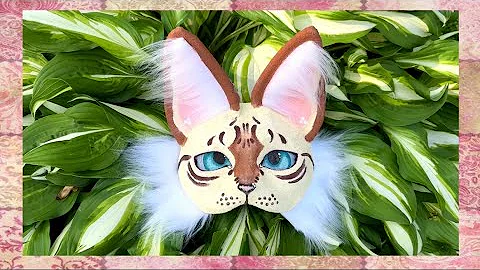 Watch the video about Therian Snow Bengal Cat Mask Real Time Painting~!