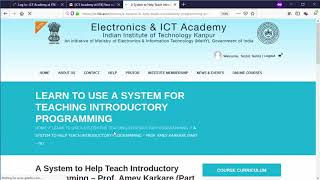 How to complete a course on ICT Portal