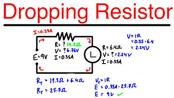 Determine the Required Resistance of the Dropping Resistor
