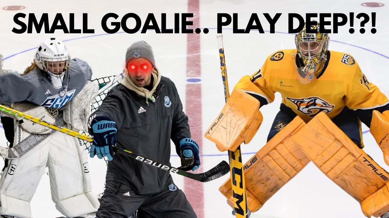 SMALL GOALIES... Play DEEP(er) | Professional Goalie Coach Analysis